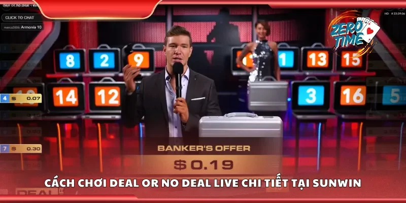 Hướng dẫn chơi deal or no deal live chi tiết tại Sunwin