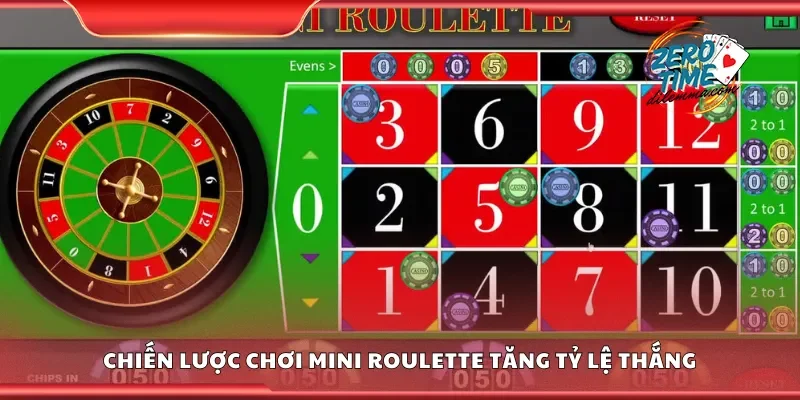 Các chiến lược chơi mini roulette tăng tỷ lệ thắng