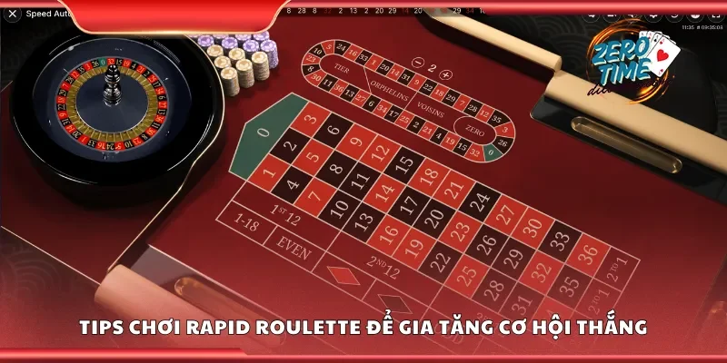 Bí quyết chơi rapid roulette để gia tăng cơ hội thắng